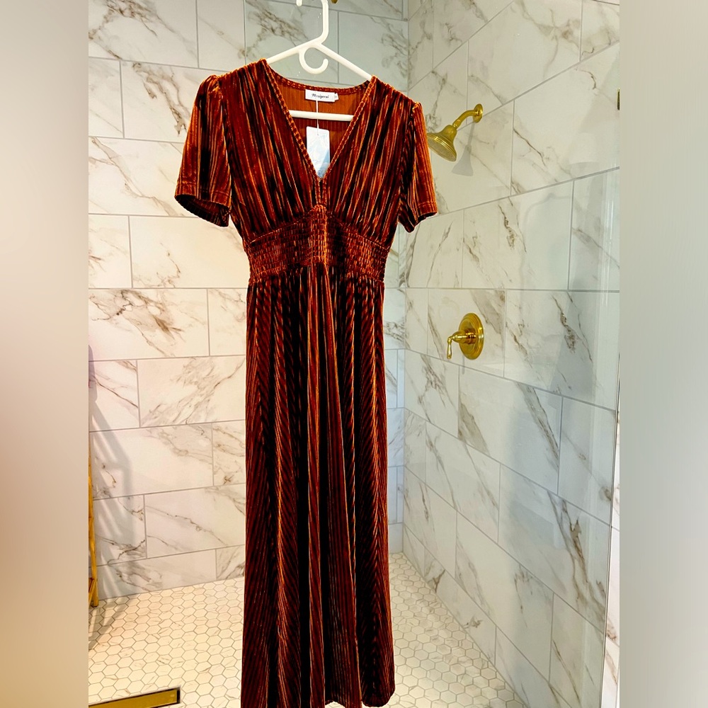 Velour Maxi Dress